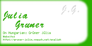 julia gruner business card